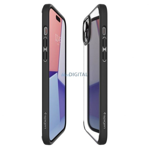 SPIGEN ULTRA HIBRID IPHONE 15 PLUS NEGRU MAT