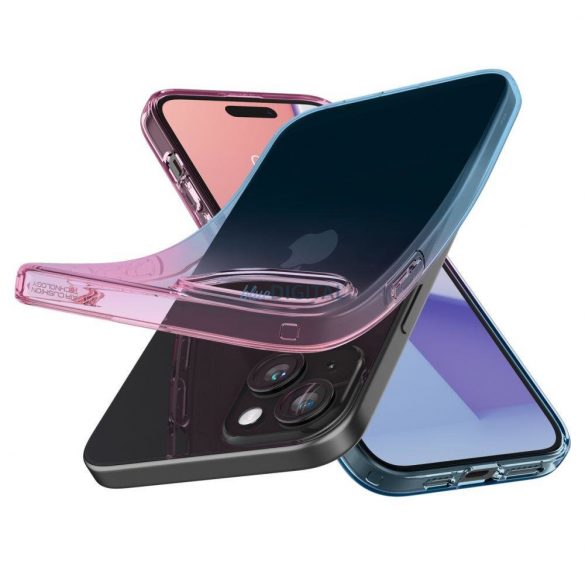 IPHONE CRISTAL LICHID SPIGEN 15 GRADATIE ROZ