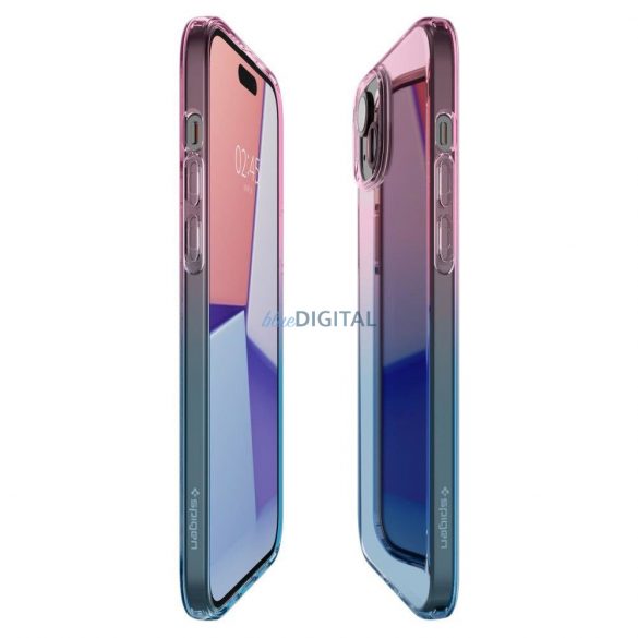 IPHONE CRISTAL LICHID SPIGEN 15 GRADATIE ROZ