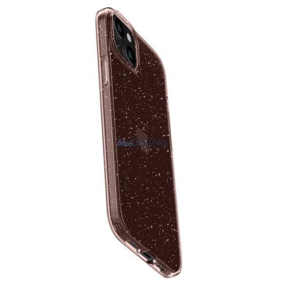 Husa Spigen cu sclipici cu cristale lichide pentru iPhone 15 - roz