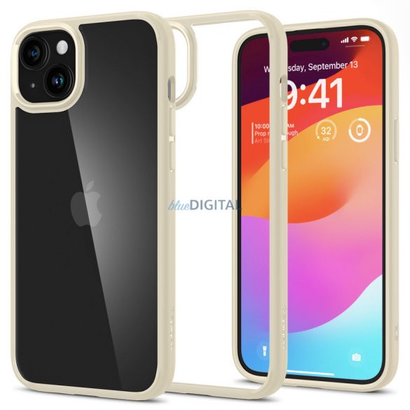 Husa Spigen Ultra Hybrid pentru iPhone 15 - bej