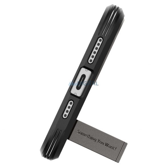 Husa Spigen Tough Armor MagSafe cu suport pentru iPhone 15 - maro