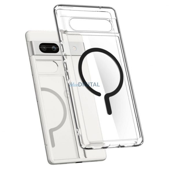 SPIGEN ULTRA HIBRID ONETAP RING MAGSAFE GOOGLE PIXEL 7A NEGRU