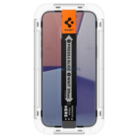 STICLA CALITA Spigen GLAS.TR "EZ FIT" PACK DE 2 IPHONE 15 PLUS CONFIDENTIALITATE