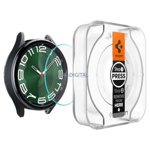 SZKŁO HARTOWANE SPIGEN GLAS.TR „EZ-FIT” PACK DE 2 CEAS GALAXY 6 CLASIC (47 MM) TRANSPARENT