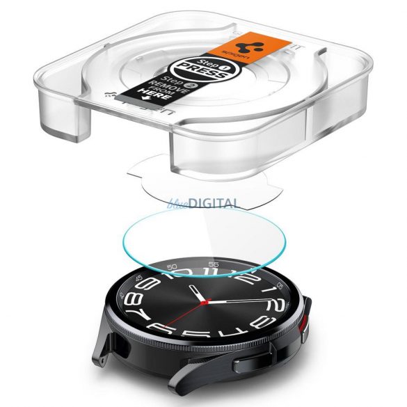 SPIGEN GLAS.TR Folie securizată „EZ-FIT” 2-PACK GALAXY WATCH 6 CLASSIC (43 MM) TRANSPARENT