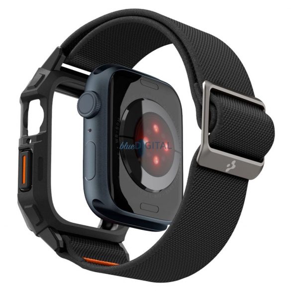 Husă Spigen Lite Fit Pro cu curea pentru Apple Watch 4 / 5 / 6 / 7 / 8 / 9 / SE (44 / 45 mm) - negru mat