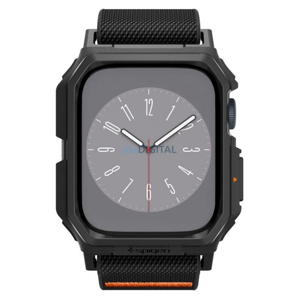 Husă Spigen Lite Fit Pro cu curea pentru Apple Watch 4 / 5 / 6 / 7 / 8 / 9 / SE (44 / 45 mm) - negru mat