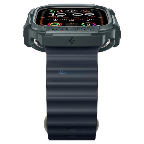 Etui Spigen Rugged Armor și Apple Watch Ultra 1 / 2 (49 mm) - ciemnozielone