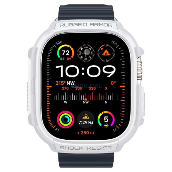 Etui Spigen Rugged Armor pe Apple Watch Ultra 1 / 2 (49 mm) - białe