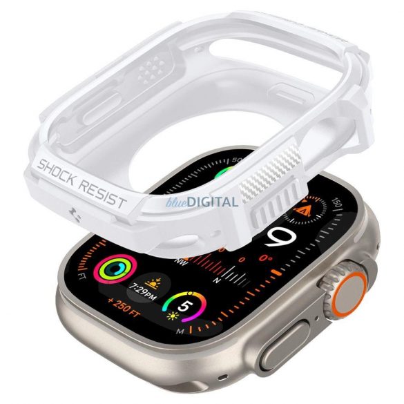 Etui Spigen Rugged Armor pe Apple Watch Ultra 1 / 2 (49 mm) - białe