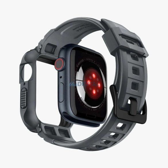 Husă Spigen Rugged Armor Pro pentru Apple Watch 4 / 5 / 6 / 7 / 8 / 9 / SE (44 / 45 mm) - Gri închis