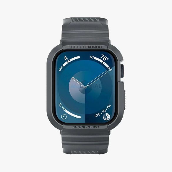 Husă Spigen Rugged Armor Pro pentru Apple Watch 4 / 5 / 6 / 7 / 8 / 9 / SE (44 / 45 mm) - Gri închis