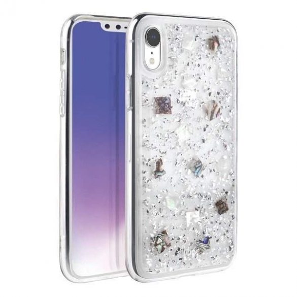 UNIQ Lumence Clear Protective Husă iPhone XR argintiu