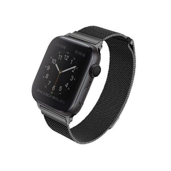 UNIQ Dante Apple Watch Series 4 40mm curea de ceas din oțel inoxidabil negru