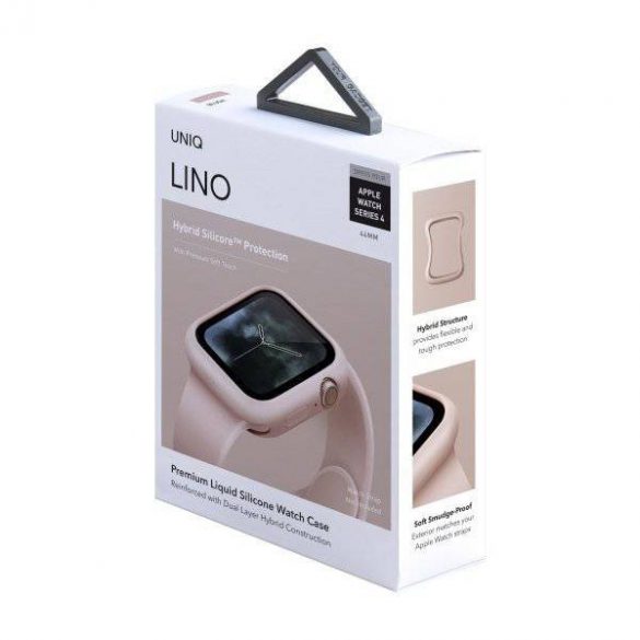 UNIQ Lino Apple Watch Series 5/4 44MMHusăde protecție roz pentru ceas