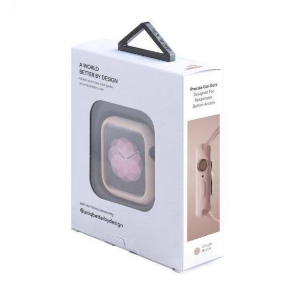 UNIQ Lino Apple Watch Series 5/4 44MMHusăde protecție roz pentru ceas