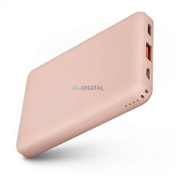 Uniq Powerbank Fuele mini 8000mAh USB-C 18W PD Încărcare rapidă roz/roz