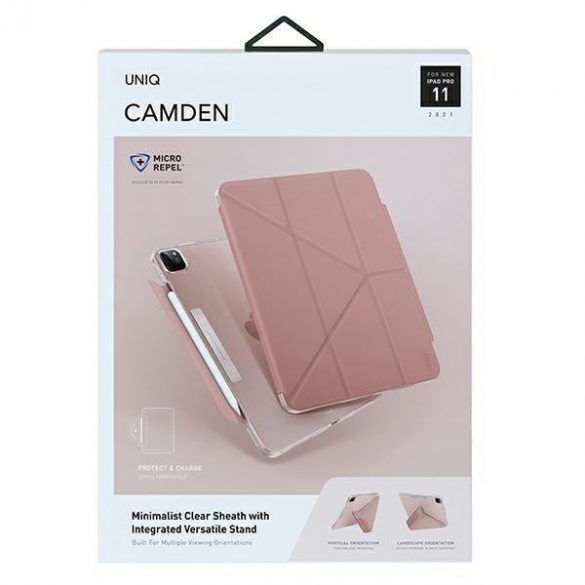 UNIQ și Camden iPad Pro 11" (2021) roz/roz bujor Antimicrobian