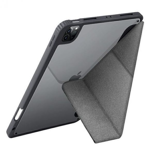 UNIQ etui Moven iPad Pro 12,9" (2021) Antimicrobian szary/gri cărbune