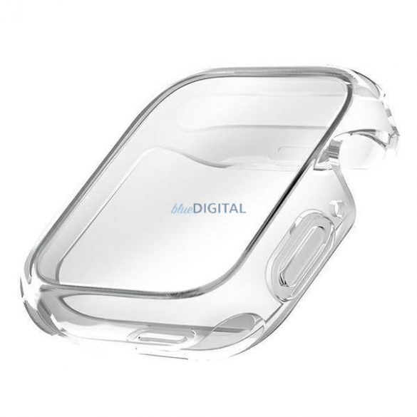 Husă Uniq Garde pentru Apple Watch 7/8/9/SE2 45mm. transparentă/netedă