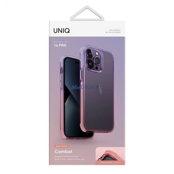 Husă Uniq Combat Duo iPhone 14 Pro 6.1" roz liliac/roz lavandă liliac