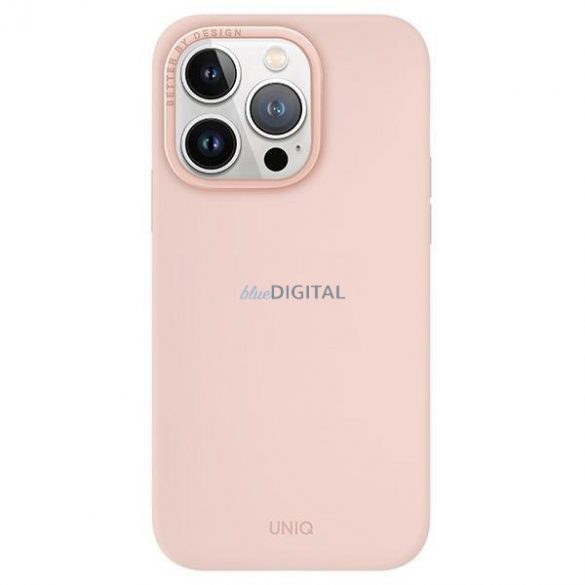 Husă Uniq Lino Hue iPhone 15 Pro 6.1" Magclick Charging roz/roz blush