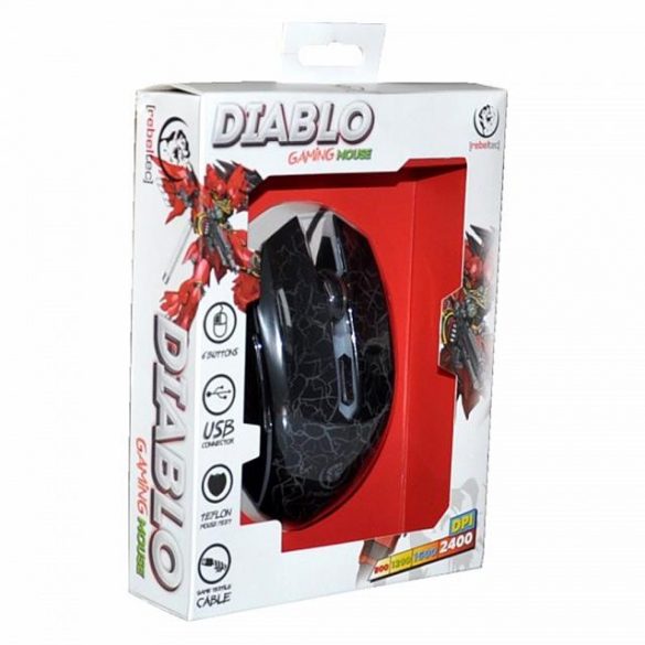 MOUSE OPTIC DE GAMING REBELTEC DIABLO