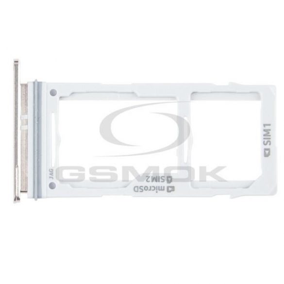 SUPORT CARD SIM ȘI CARD DE MEMORIE SAMSUNG G975 GALAXY S10 PLUS CERAMIC WHITE GH98-43724J [ORIGINAL]