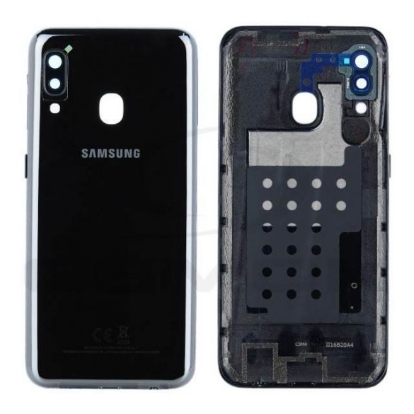 CAPAC BATERIE CARCASA SAMSUNG A202 GALAXY A20E NEGRU GH82-20125A PACHET DE SERVICII ORIGINAL