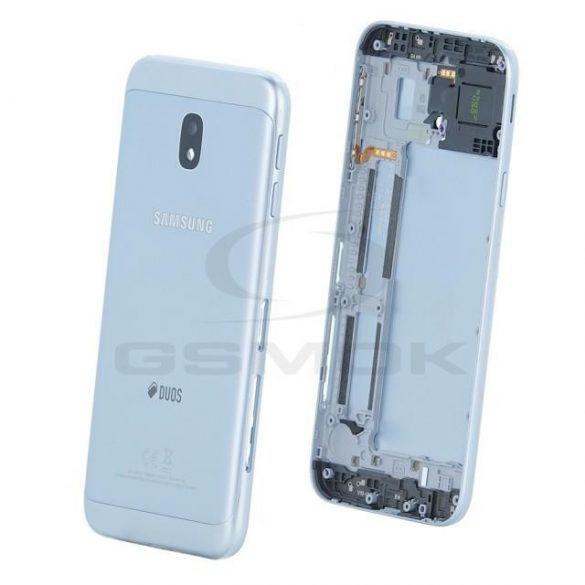 CAPAC BATERIE CARCASA SAMSUNG J330 GALAXY J3 2017 DUOS SILVER BLUE GH82-14891B PACHET DE SERVICII ORIGINAL