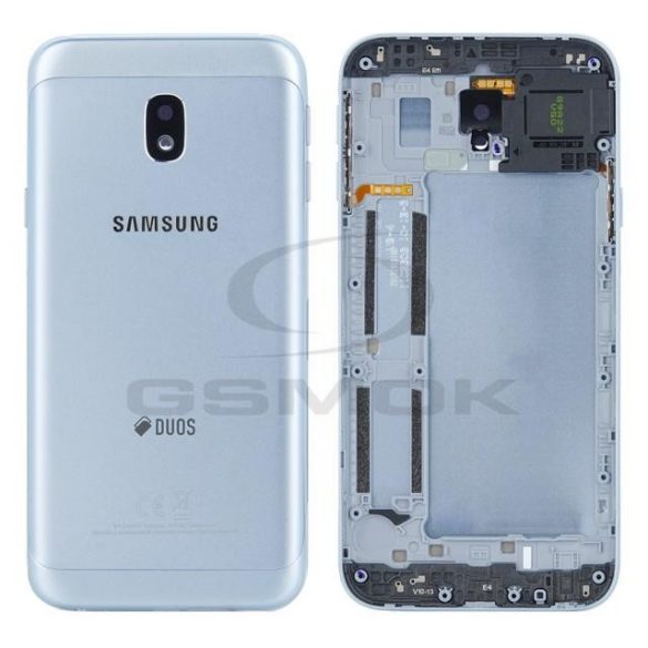 CAPAC BATERIE CARCASA SAMSUNG J330 GALAXY J3 2017 DUOS SILVER BLUE GH82-14891B PACHET DE SERVICII ORIGINAL