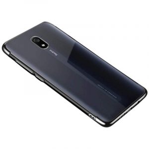 Clear Color Gel husă TPU Galvanized Frame husăuri de telefon Xiaomi redmi 8A husăuri de telefon negru