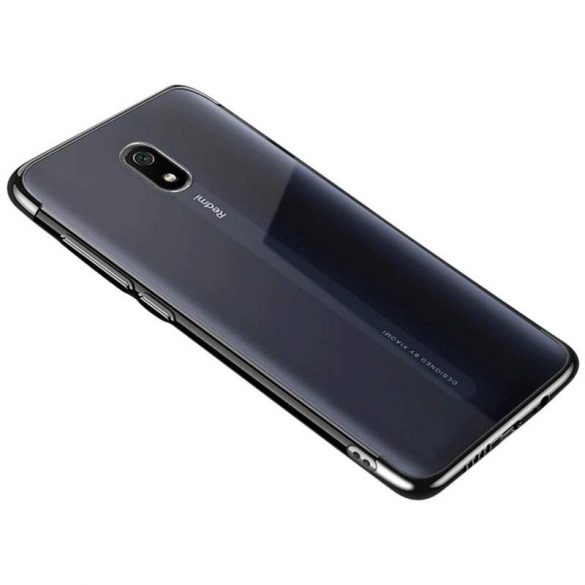 Clear Color Gel husă TPU Galvanized Frame husăuri de telefon Xiaomi redmi 8A husăuri de telefon negru