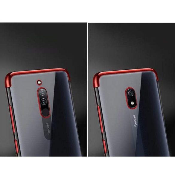 Husa Clear Color Gel Husa telefon cu cadru galvanizat TPU Husa telefon albastra Xiaomi redmi 8A