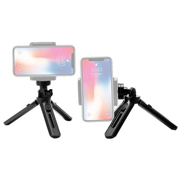 Mini Tripod montare telefon montare selfie stick camera GoPro mount negru