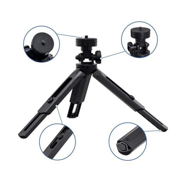 Mini Tripod montare telefon montare selfie stick camera GoPro mount negru