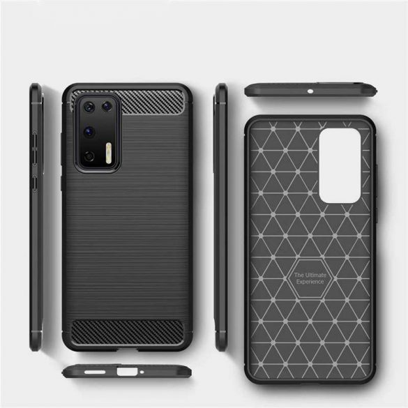 Husa carbon Husa flexibila Husa TPU Husa telefon albastra Huawei P40