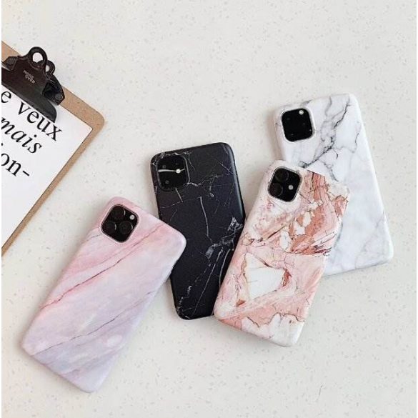 Husa Wozinsky Marble TPU Husa neagra pentru telefon Xiaomi Mi 10 Lite