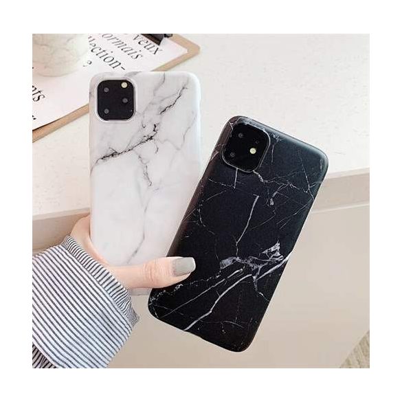 Wozinsky Marble TPU husă Xiaomi Mi 10 Lite alb husăuri de telefon