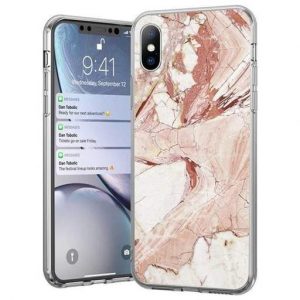 Wozinsky Marble TPU husă Xiaomi Mi 10 Lite husăuri de telefon roz