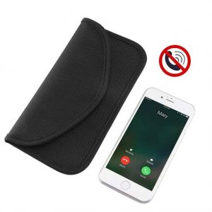 Semnal orizontal blocarea piept Radio blocarea Faraday masina cheie Smartphone 20 cm x 11 cm negru