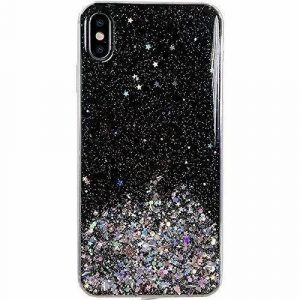 Wozinsky Star Glitter Shining husă Samsung Galaxy A31 negru husăuri de telefon