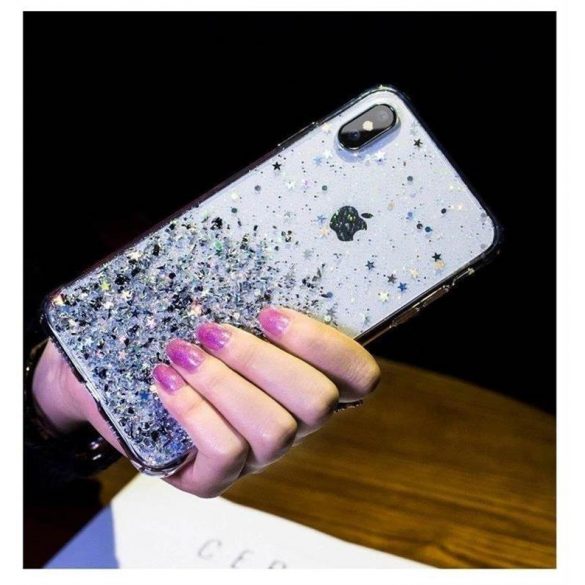 Wozinsky Star Glitter Shining husă Samsung Galaxy A31 negru husăuri de telefon