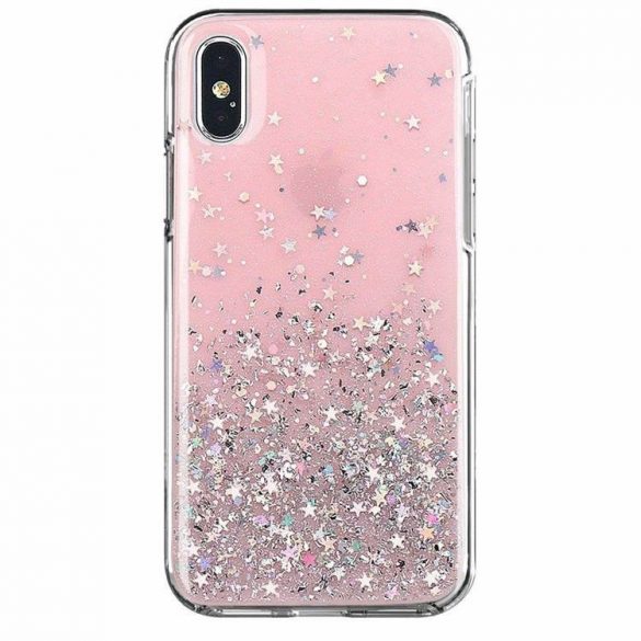 Wozinsky Star Glitter Shining husă iPhone 12 mini 5.4 husă telefon roz