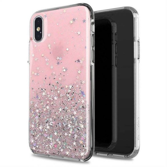 Wozinsky Star Glitter Shining husă iPhone 12 mini 5.4 husă telefon roz