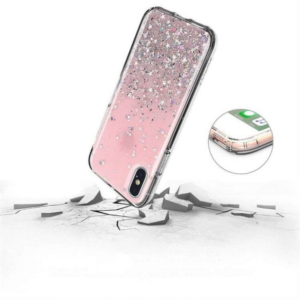 Wozinsky Star Glitter Shining husă iPhone 12 mini 5.4 husă telefon roz