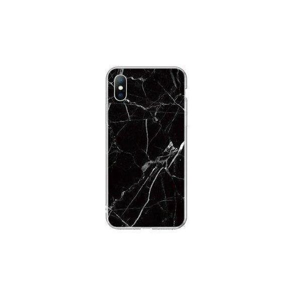 Husa Wozinsky Marble TPU Husa telefon neagra iPhone 12 Pro Max