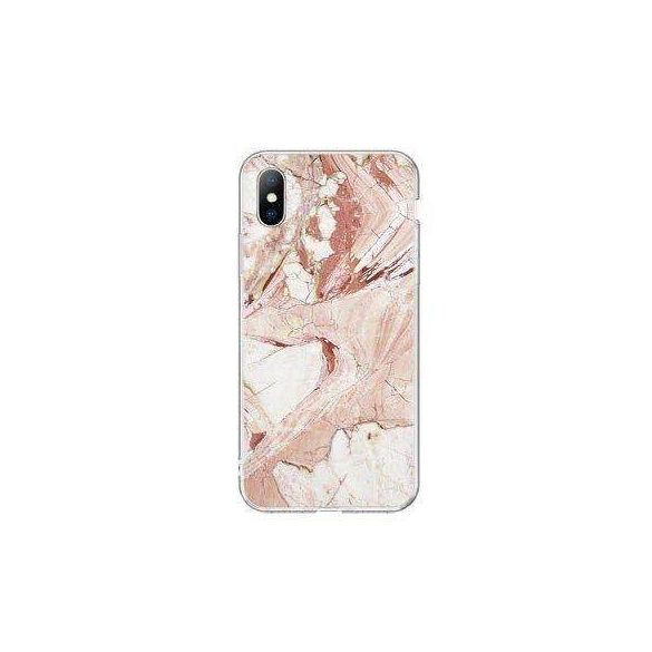 Husa Wozinsky Marble TPU Husa telefon roz iPhone 12 Pro Max