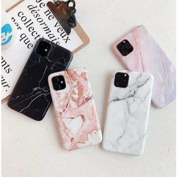 Husa Wozinsky Marble TPU Husa telefon roz iPhone 12 Pro Max